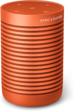 Bang & Olufsen Beosound Explore – Портативна Bluetooth колонка для дому, подорожей та активного відпочинку, 27 годин роботи, водонепроникність, 360° звук, USB-C, Чорний Антрацит (Bonfire Orange)