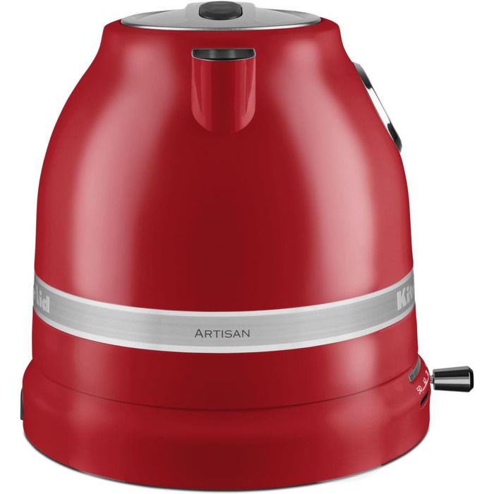 KitchenAid Kettle with temperature setting from 50 to 100°C | Tea kettle with temperature display and scale filter 1.5L | Electric 2400 Watt | Stainless steel (Empire Red) 1.5 Liter Red