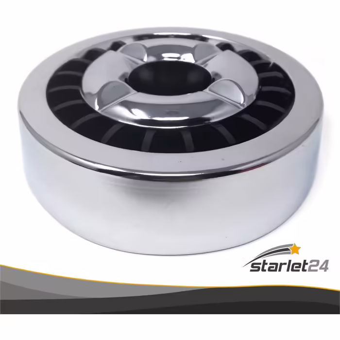 Starlet24 металевий вітрозахисний попільничка для вулиці, стійка кругла плоска, набір 5 шт., срібло