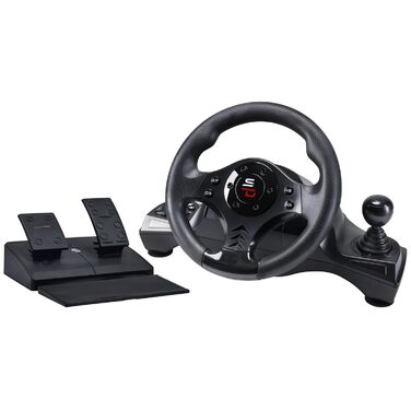 Руль SUBSONIC Superdrive GS750 Drive Pro з педалями, кермом, Paddles та вібрацією для Xbox Series X/S, PS4, Xbox One, PC (програмований)
