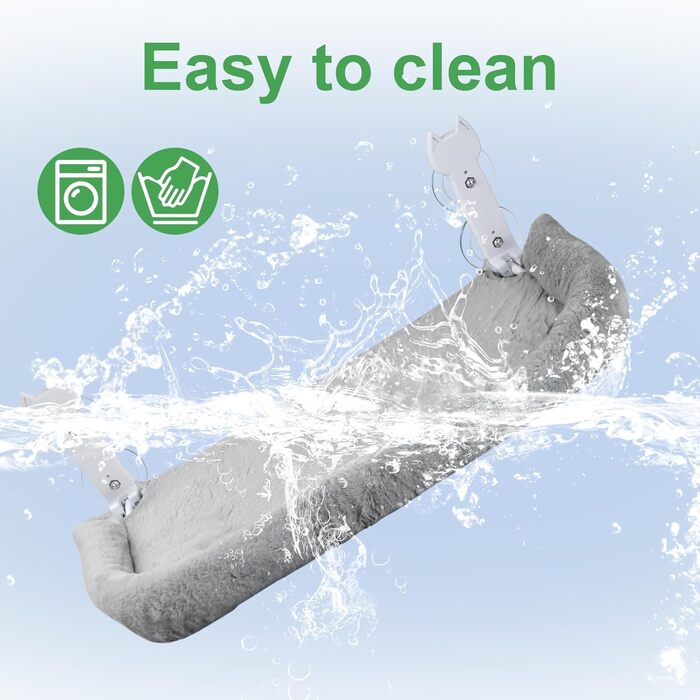 Кішка ліжко на вікно, 60x30 см - гамак для котів з міцними присосками, для великих котів до 25 кг