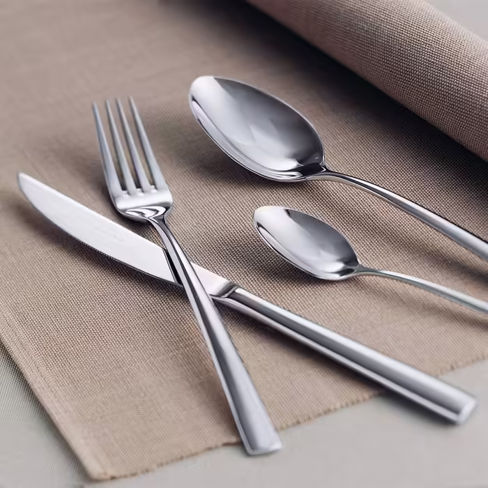 Villeroy & Boch Piemont Tableware Set for up to 6 people, 24-piece, Stainless Steel