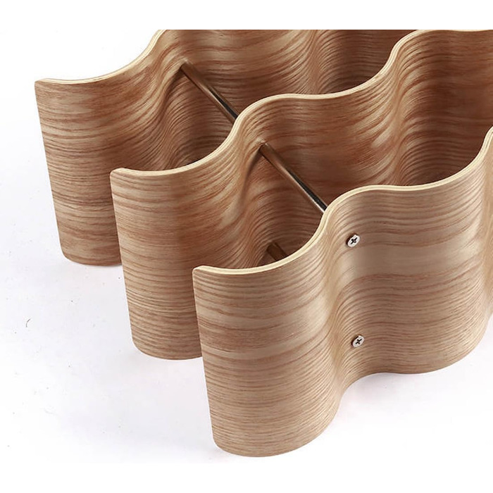 Dreiklang – be smart Wine Rack Bottle Rack made of Wood for 12 Bottles, Stable, Freestanding, Modern, Decorative, Space-Saving Small & Narrow, 3 Tiers (41.5 x 22.5 x 15.5 cm)