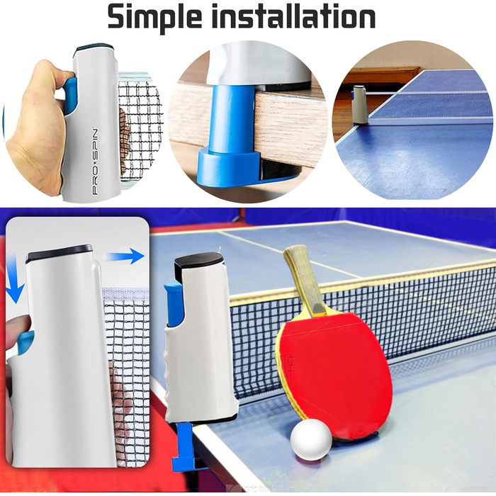 Знімний стіл тенісний набір: сітка, регульована, портативна, для столу, офісу, їдальні