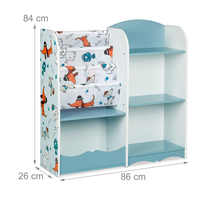 Relaxdays Children's Shelf with Dog Motif