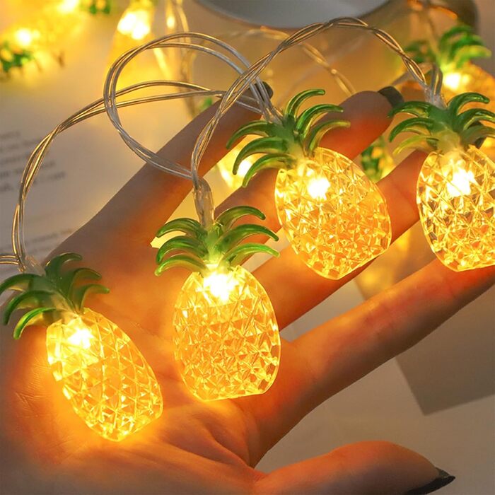 Гірлянда світлодіодна декоративна 300 см, 20 LED, марокканський стиль, тепле біле світло (ананас)