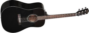 Акустична гітара Fender CD-60 Dreadnought V3 DS, чорний колір, палісандровий гриф, для правшів, з безкоштовними онлайн-уроками Fender Play