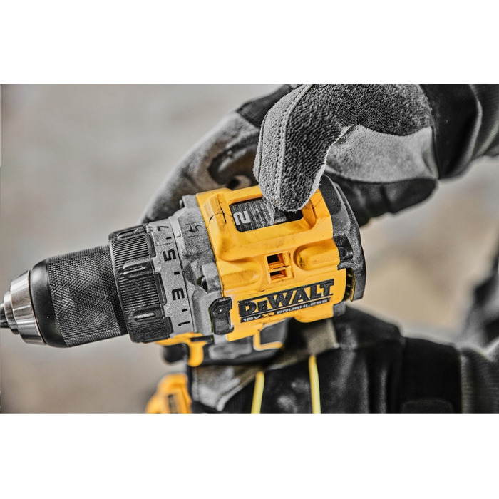 Дриль-викрутач DeWALT DCD800E1T 18V XR PowerStack, 90Нм, комплект з АКБ 1,7Аг