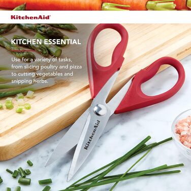 Кухонні ножиці KitchenAid All Purpose, червоно-чорні, універсальні