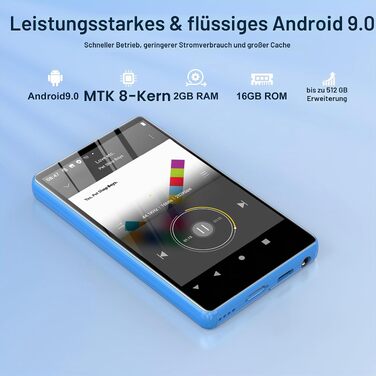 MP3 плеєр SWOFY з Bluetooth та WiFi, 4.0