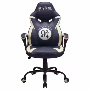Subsonic Harry Potter Gaming Chair Hogwarts - Office Chair for Junior Gamers - Black and Gold - Officially Licensed