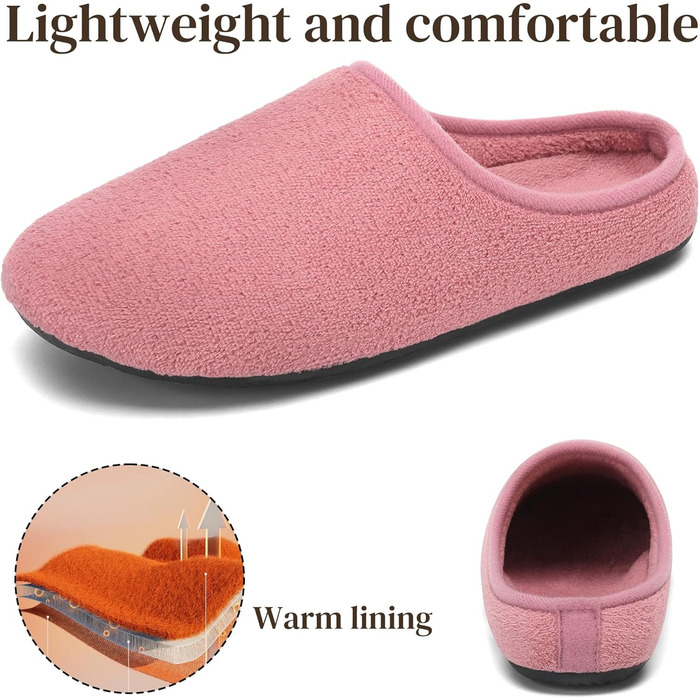 Тапочки жіночі Mishansha, теплі, зимові, кораллового кольору, з велюру, розмір 36 EU, рожеві