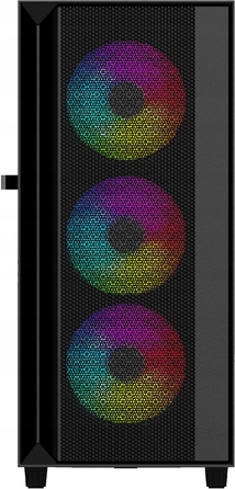 Ігровий корпус для ПК Gembird Fornax 4000 ARGB ATX Midi Tower, скло, чорний