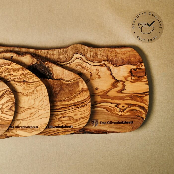 Cutting board Olive wood/Antipasto board/Serving board made of olive wood/Charcuterie board/natural shape/Olive wood board with natural edge, 45cm