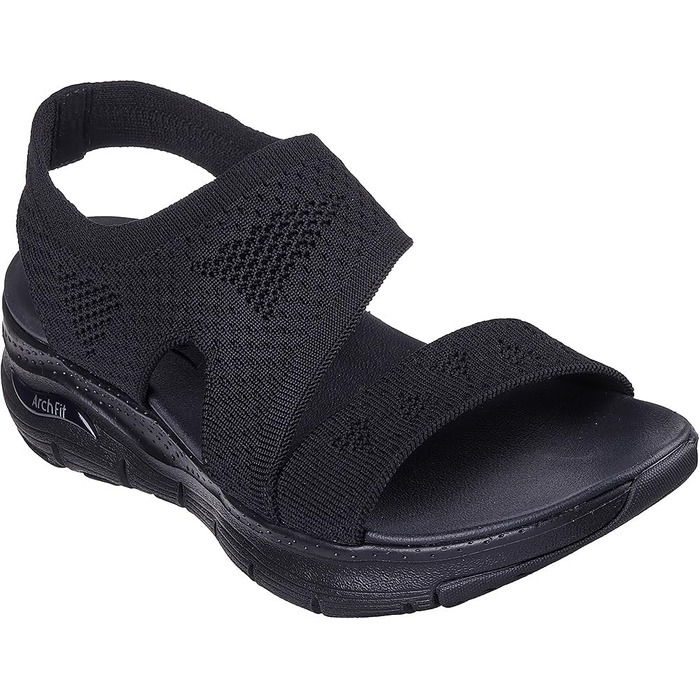 Кросівки жіночі Skechers Cali Arch Fit - Black Knit (39 EU) - з підтримкою склепіння стопи