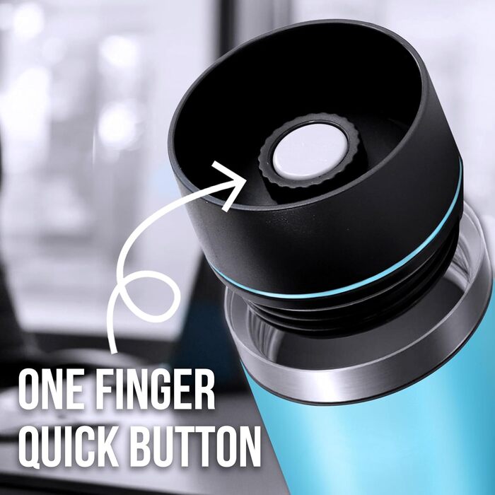 Термокружка Tavialo 460 мл, нержавіюча сталь, пудрово-рожевий колір, для кави та напоїв