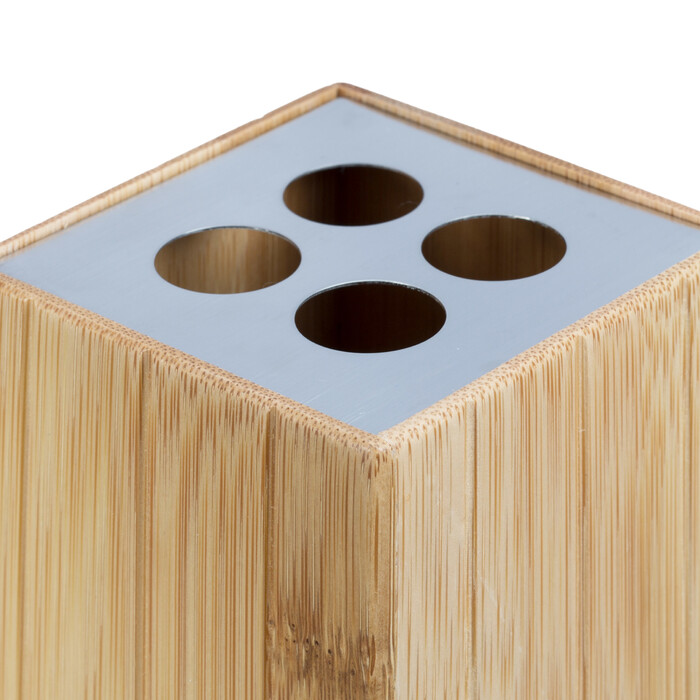 Relaxdays Bamboo Bathroom Accessories Set of 3