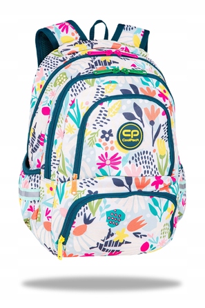 Багатофункціональний шкільний рюкзак CoolPack, білий/багатоколірний, 24 л