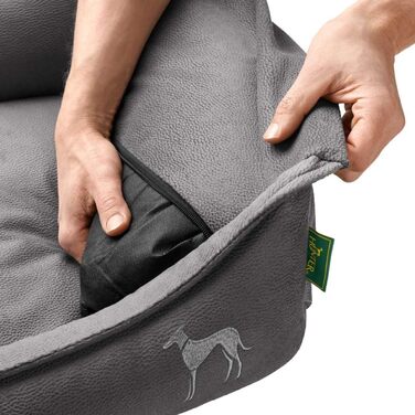 Ортопедичний лежак для собак Merida, колір антрацит, розмір M