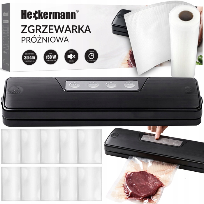 Вакууматор Heckermann GM-77 150W, чорний