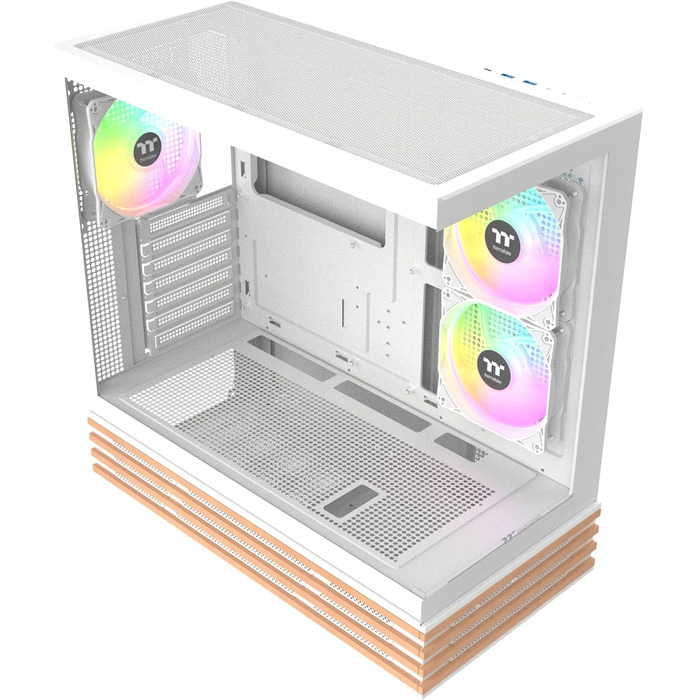 Корпус ПК Thermaltake View 270 Plus WS Snow White з ARGB підсвічуванням, USB-C, підтримка 360mm радіатора