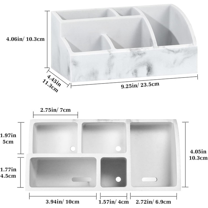 Тримач для зубних щіток Luxspire з 5 відсіками: електричні щітки, стаканчики, органайзер, паста, бритви - для сім'ї, колір: пісок