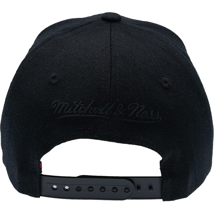 Кепка Mitchell & Ness Script Logo з логотипом, червона snapback, унісекс, для чоловіків, жінок, дітей, регульований розмір, чорно-біла