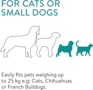 Рюкзак для собак та котів Navaris з підкладкою - рюкзак-переноска для тварин з поясом - 41x34,5x43см, розкладний, до 12кг, блакитний (темно-сірий)