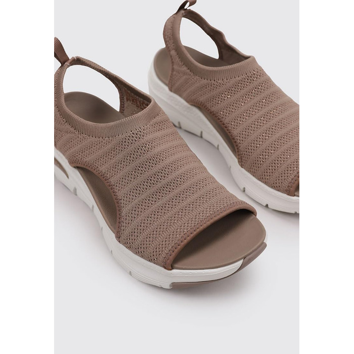 Skechers Arch Fit City Catch – жіночі сандалі, 43 EU, мокка, в'язаний текстиль