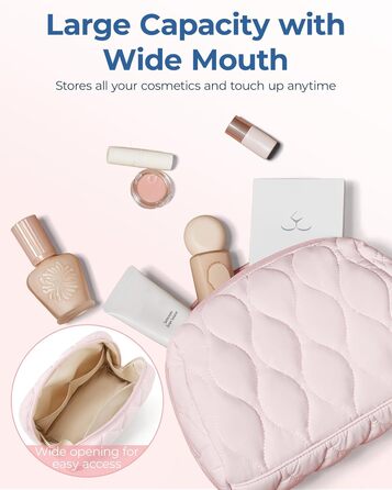 Сумка для косметики BAGSMART: органайзер для макіяжу, туалетні аксесуари, подорожі, бежевий