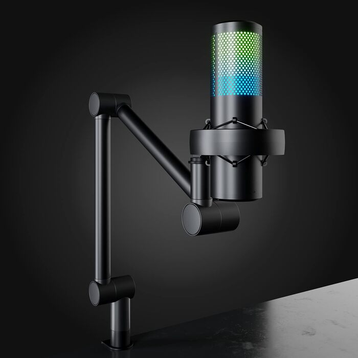 DOCKIN® MP2000: USB мікрофон-конденсатор для ПК, геймінгу, подкастів та стрімінгу. Якісний мікрофон з міцним кріпленням для запису звуку. Преміум звук та повний комплект.