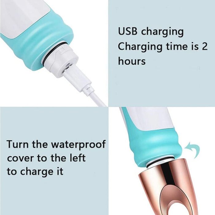 Electric Body Scrub Brush - Rechargeable Silicone Exfoliating Shower Brush for Back & Body Massage
