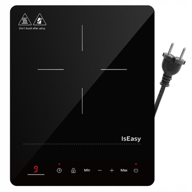 Портативна індукційна плита IsEasy, електрична варильна поверхня з таймером