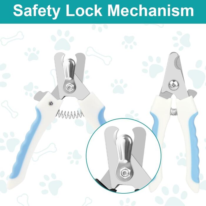 Електричний точило для собачих кігтів Aomig Krallenschleifer 6 шт. з LED-дисплеєм та 2 швидкостями. Підходить для собак та котів. Чорний та білий (A) / Синій та білий (B).