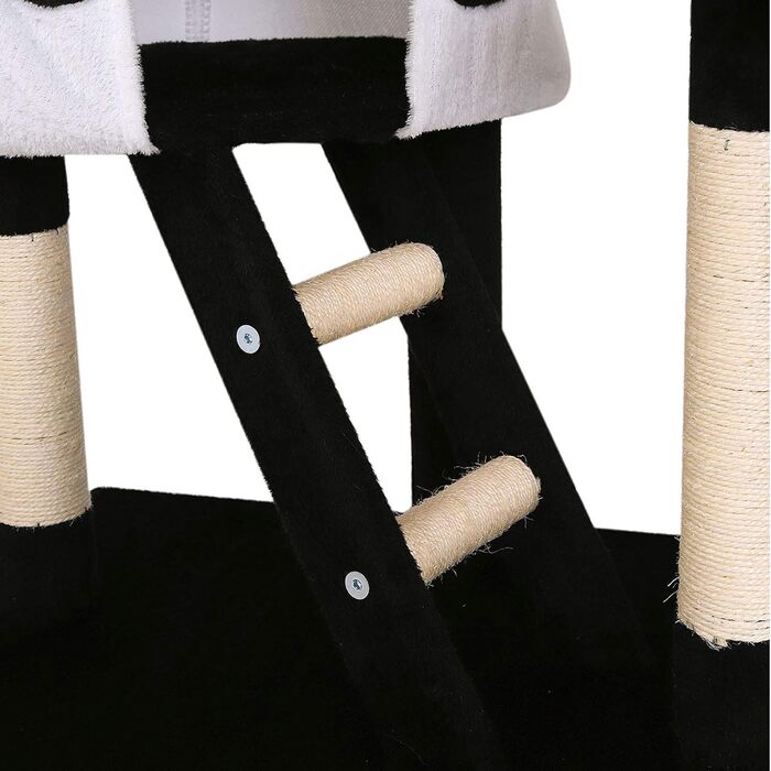 Дряпка для котів Lionto XXL з сизалю та плюшу, 230-250 см: комплектація з гамаком, тунелем, печерою та іграшками