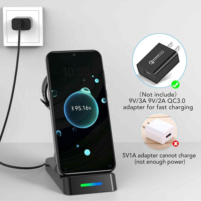 Бездротовий зарядний пристрій 3-в-1 для Huawei P60, P50, Mate 60, Mate 50, Watch GT4/GT3 (не підходить для GT/GT2/GT2e)