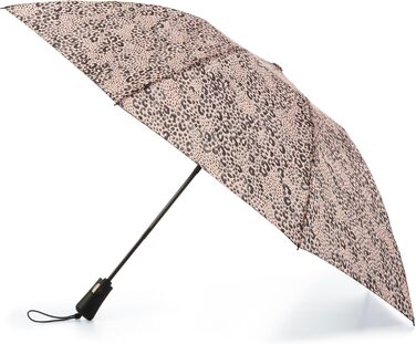 Сонцезахисний парасолька Recycelter InBrella з автоматичним закриттям, компактний дизайн, захист від вітру, для подорожей, з принтом леопарда