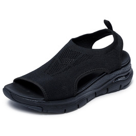 Skechers Arch Fit City Catch - жіночі сандалі, чорні, 40 EU, з підтримкою стопи