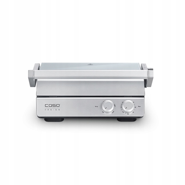 Електричний контактний гриль Caso SteakChef, сріблястий/сірий, 2000 Вт, Німеччина