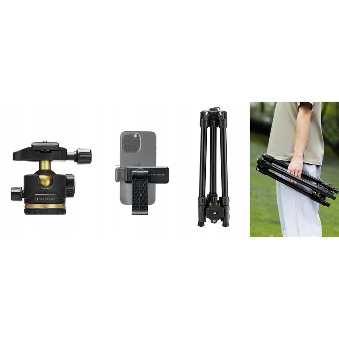 Штатив K&F Concept K234A3, 178 см, чорний