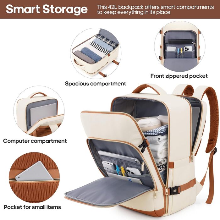 Набір валіз UKEIN 3 шт. з жорсткою PC оболонкою: велика, середня, маленька. Зручний набір валіз для подорожей з TSA замком, спіннерами та рюкзаком для ноутбука. В комплекті: валіза, рюкзак, кульок. Колір: кремовий.