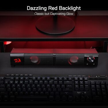 Redragon Stentor GS500: Комп'ютерні колонки 2.0, USB, RGB, для геймінгу
