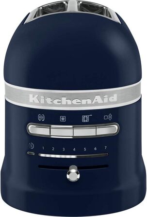 KitchenAid 2-Slice Toaster with Sandwich Wrench | Artisan | Retro Toast Machine | Various Functions and Browning Levels | Ink Blue Ink Blue