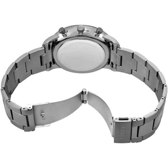 Годинник чоловічий Fossil Neutra Chronograph, сріблястий браслет з нержавіючої сталі, кварцовий механізм