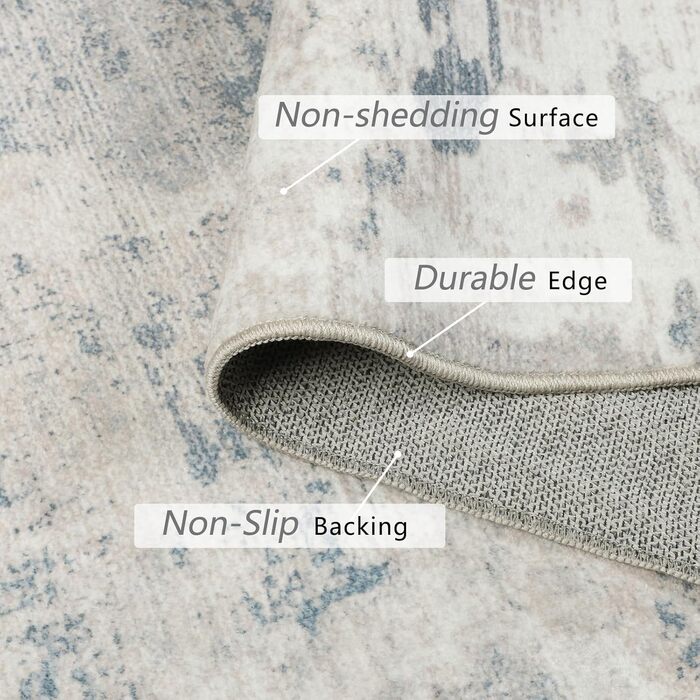 Килим для вітальні 160x230 см, абстрактний, короткий ворс, для спальні, миючий, сучасний, м'який, для їдальні, дитячої кімнати, бежевий (прямокутний)