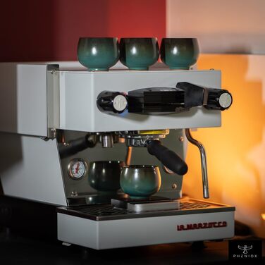 Набір чашок капучіно Jade | 4 шт. | 180 мл | Якісні чашки з кераміки без ручки | Для еспресо, капучіно, мокко та чаю | Сучасний дизайн, подарунок