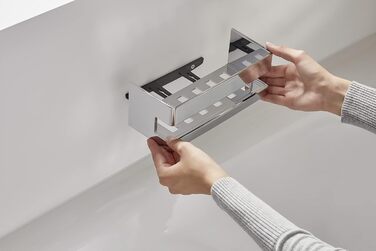 Металева полиця-кошик для душу emco SYSTEM2, хром, знімна, настінна, для ванної кімнати