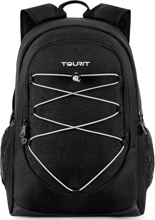 25L Cooler Backpack, Waterproof Cooler Backpack, Ultralight Backpack for Picnic, Camping, Hiking, BBQ (Black)