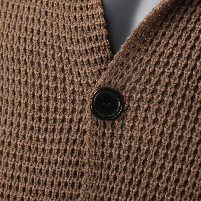 Кардиган чоловічий Trachten з в'язаного полотна, без капюшона, тепла в'язана куртка для зими, під джинси або чиноси (XL, Хакі)