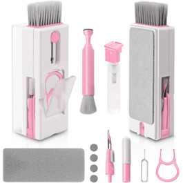 Набір для чищення клавіатури Alyvisun 11 в 1: для ноутбука, навушників, планшета, телефону, комп'ютера (рожевий)